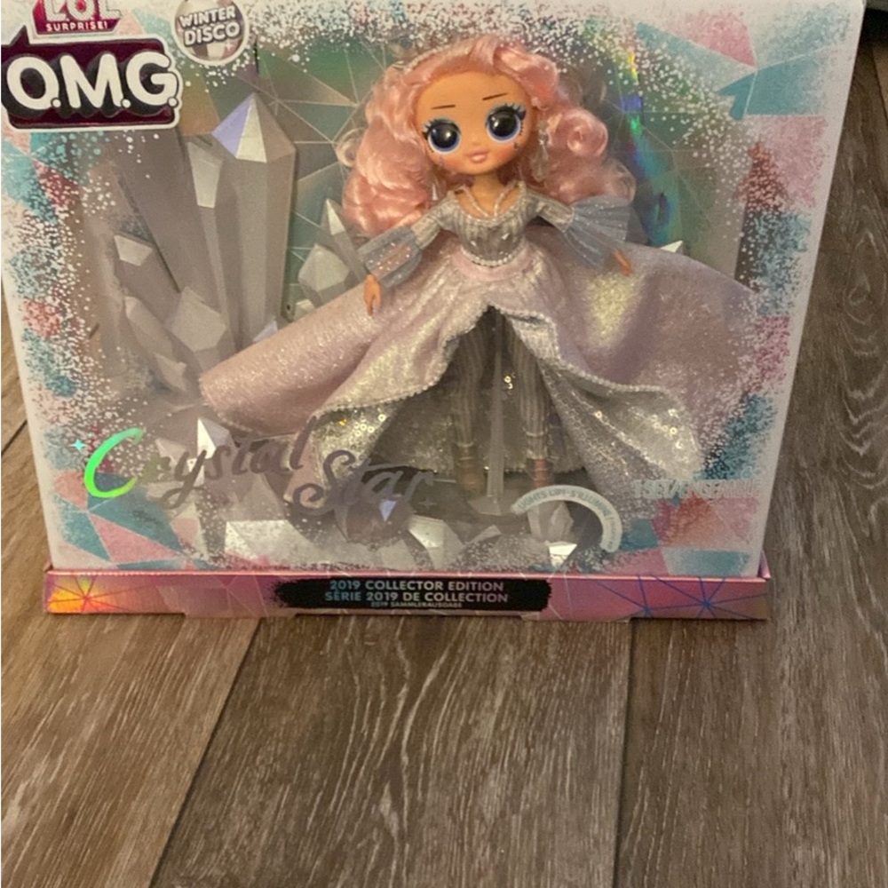 L.O.L. Surprise! Winter Disco OMG Crystal Star Doll - Pink and Silver